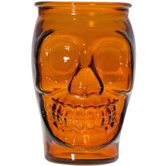 Набор из 6-ти стаканов для коктейлей "Череп", 0,45 л, D78 мм, H127 мм, оранжевый, San Miguel