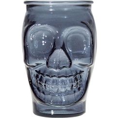 Набор из 6-ти стаканов для коктейлей "Череп", 0,45 л, D78 мм, H127 мм, синий, San Miguel