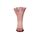 Ваза для цветов, 30 см Artesania, розовая, волнистый край, San Miguel