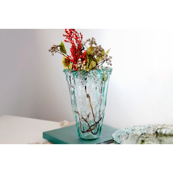 Ваза для цветов, 30 см Pandora, мятый эффект, San Miguel, изображение 2