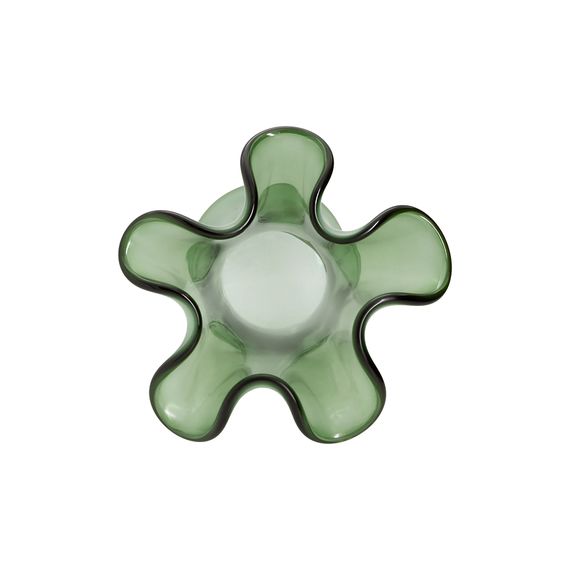 Ваза для цветов, 30 см Artesania, темно-зеленая, волнистый край, San Miguel, изображение 2