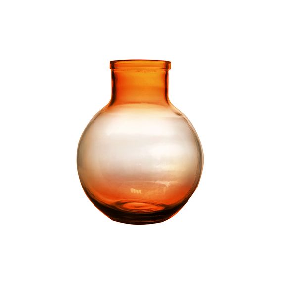 Ваза для цветов, 31 см Aran, оранжевая с градиентом, San Miguel