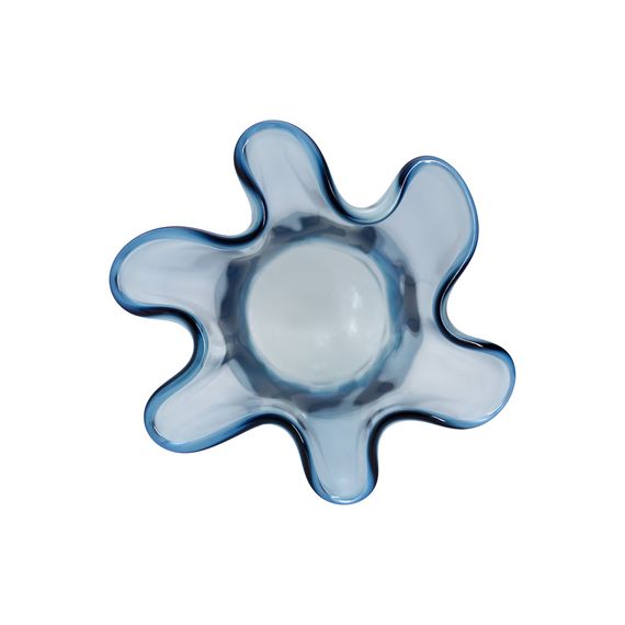 Ваза для цветов, 23 см Artesania, голубая, волнистый край, San Miguel, изображение 2